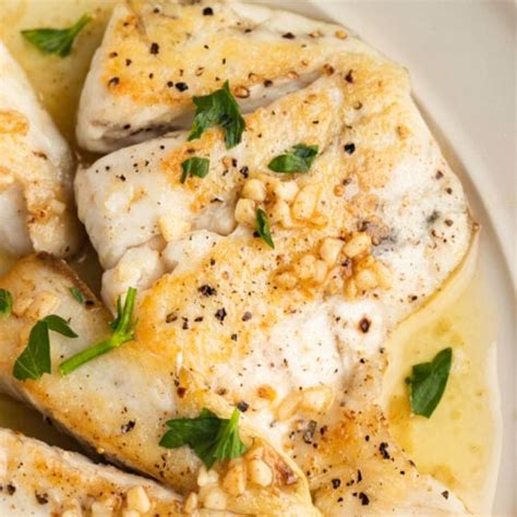 Lemon Garlic Butter Barramundi .